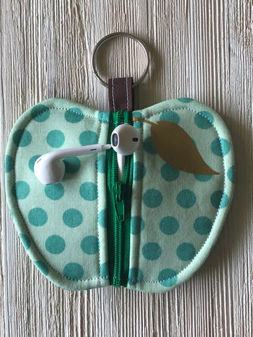 Apple Shaped Earbud Pouch